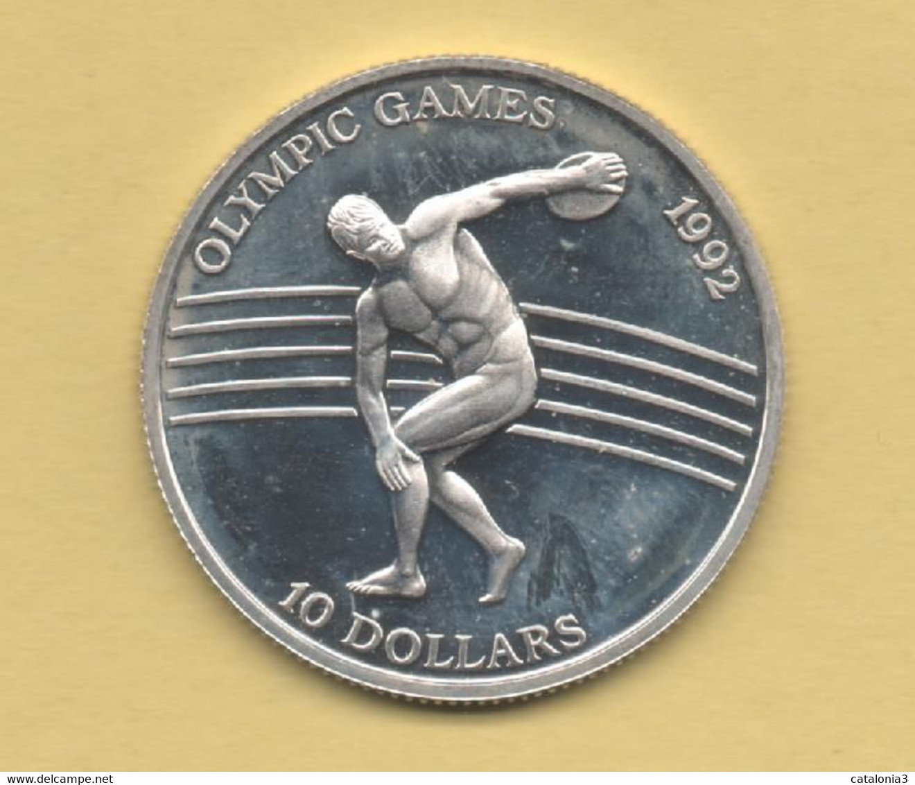 NIUE - 10 Dolar 1991 KM56 Juegos Olimpicos Barcelona 1992 PLATA - Niue
