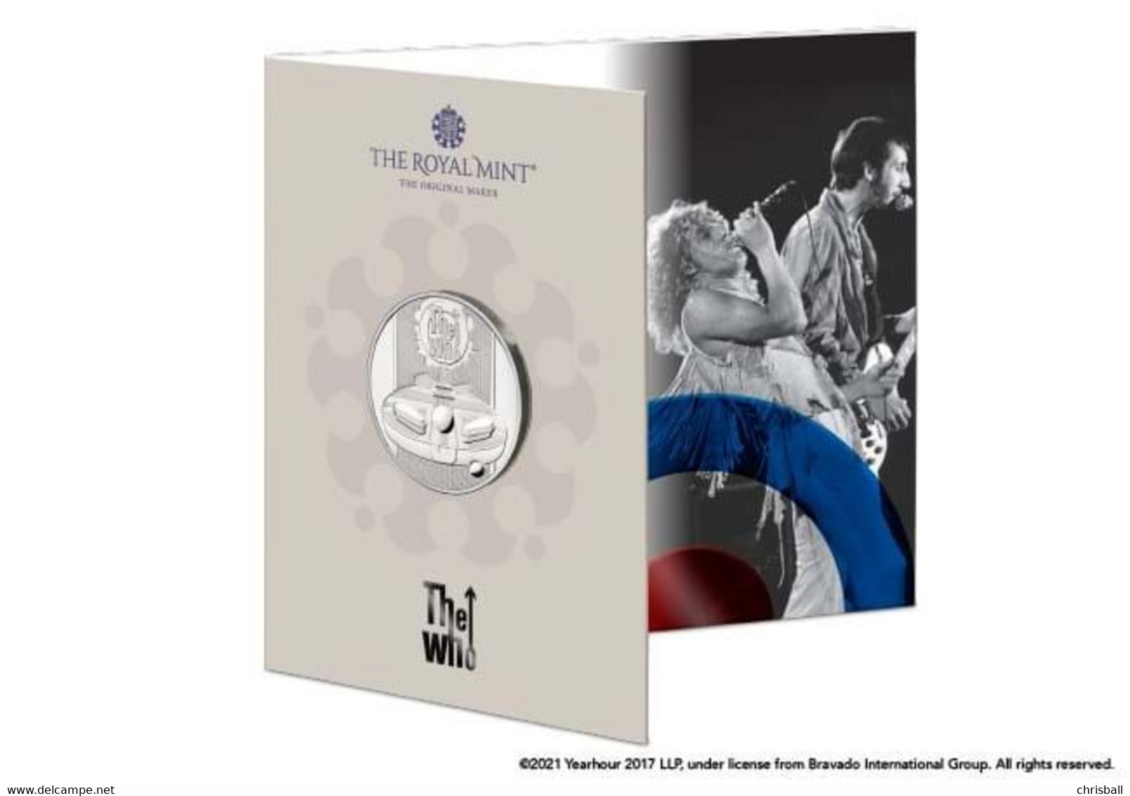 Great Britain UK £5 Five Pound Coin 'The Who' - 2021 Royal Mint Pack - 5 Pond