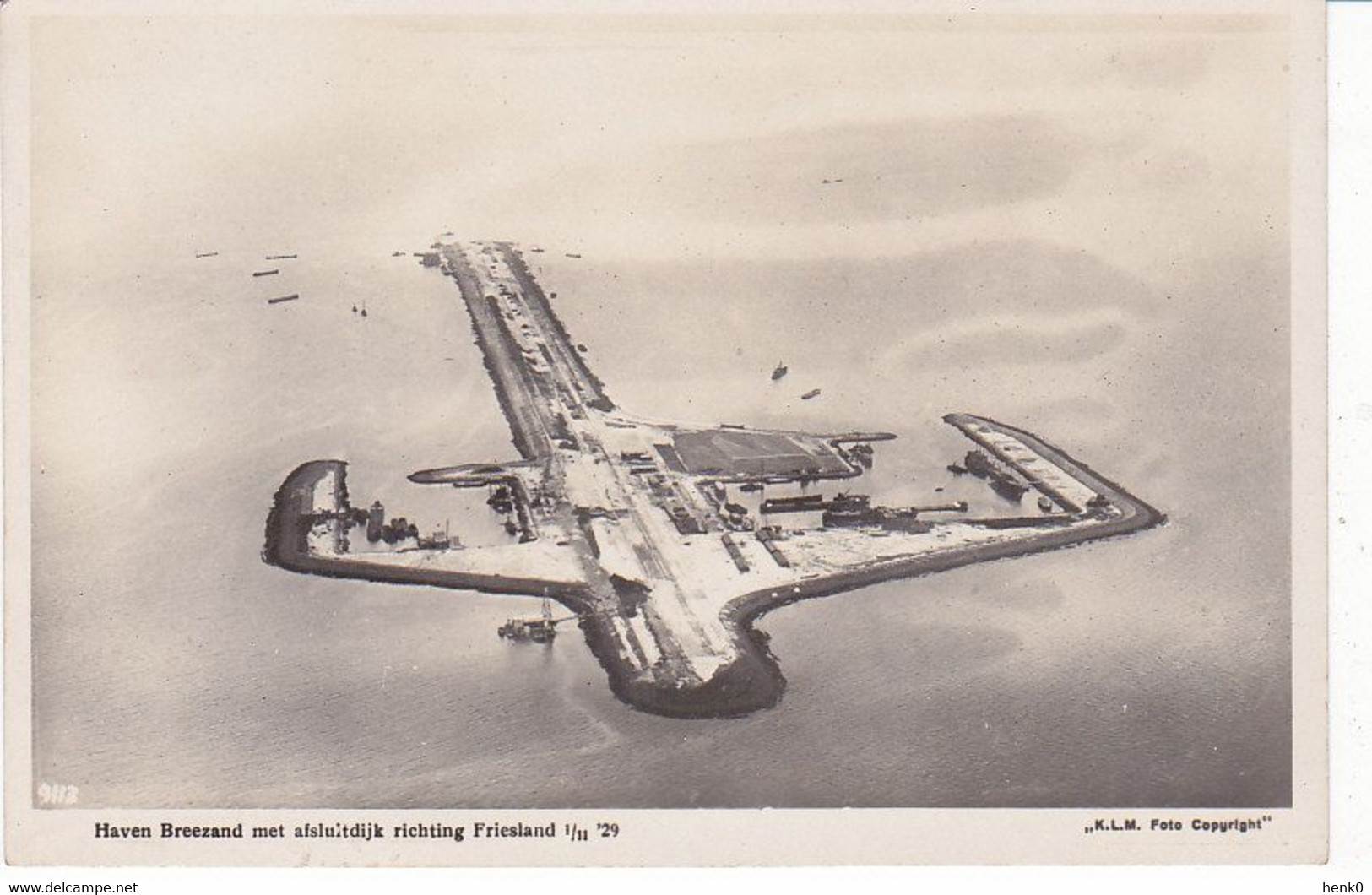 Breezand Aanleg Afsluitdijk 1929 Luchtfoto RS219 - Den Oever (& Afsluitdijk)