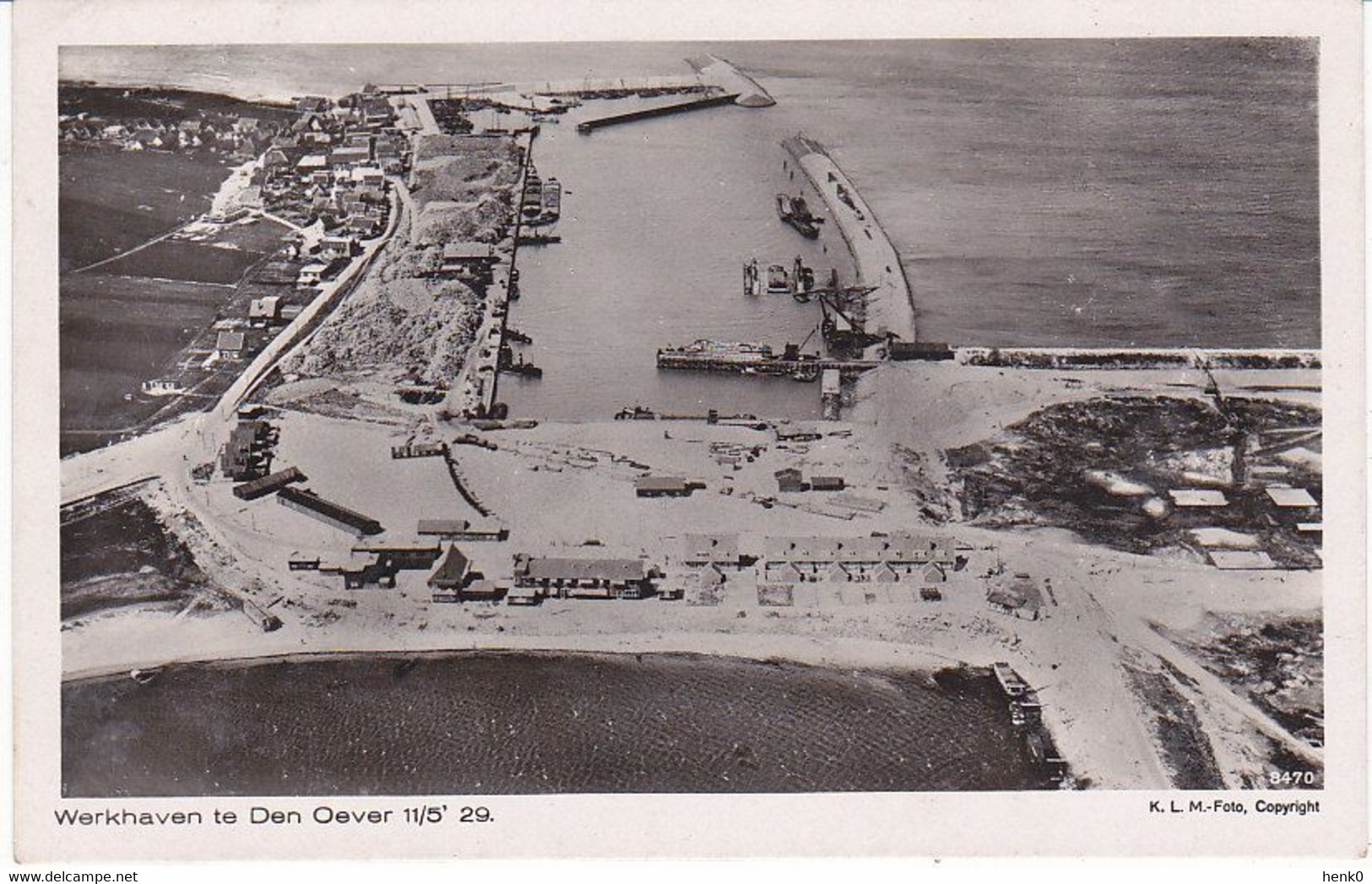 Den Oever Werkhaven Luchtfoto 1929 RS232 - Den Oever (& Afsluitdijk)