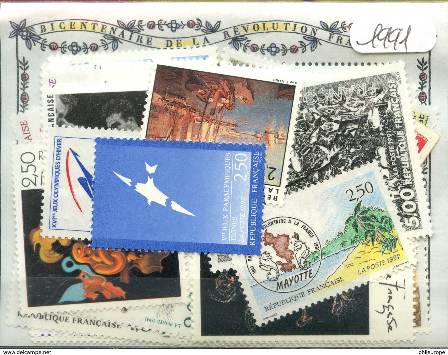 France  Années Completes Neuves ** Luxe 1991 (59 Timbres) - 1990-1999