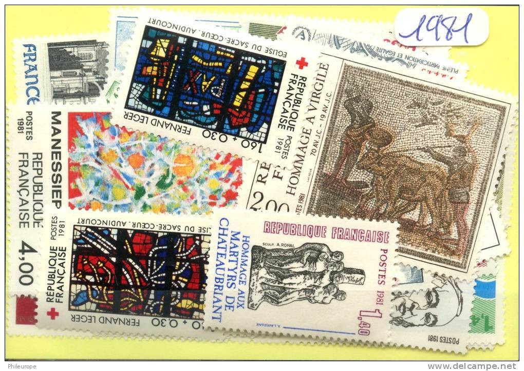 France  Années Completes Neuves  ** Luxe 1981 (60 Timbres) - 1980-1989