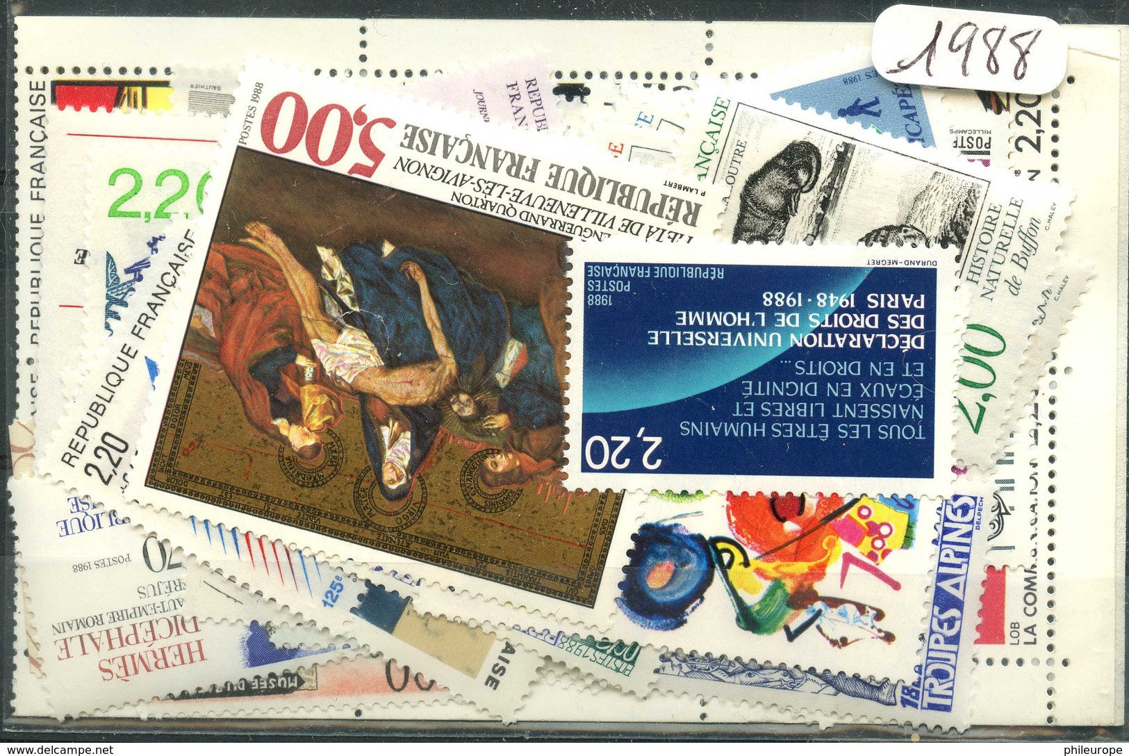 France  Années Completes Neuves ** Luxe 1988 (58 Timbres) - 1980-1989