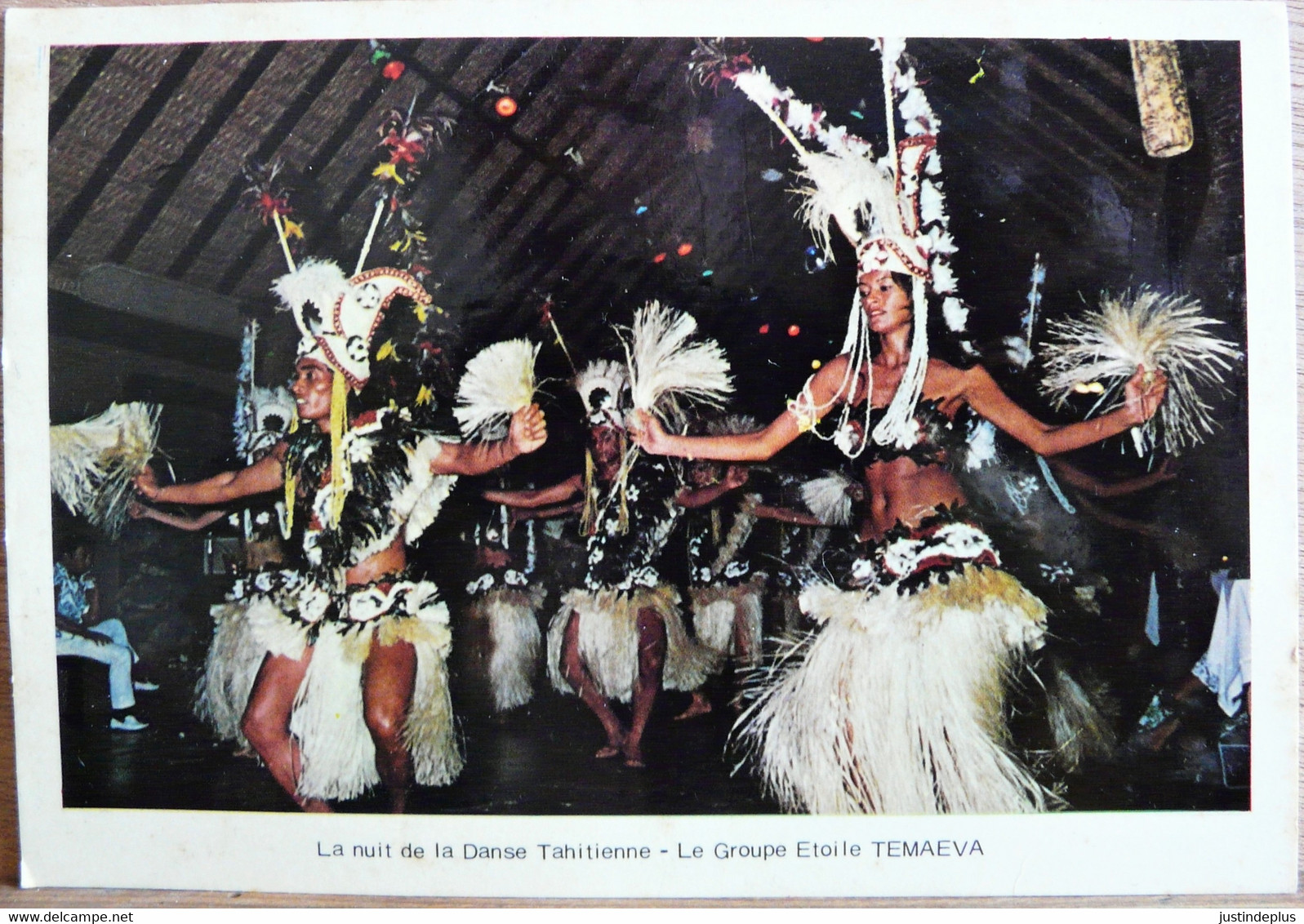 LOT DE 2 CARTES TAHITI DANSEUSE DE OTEA / HOTEL TAAONE GROUPE ETOILE TEMARVA GLACAGE DEFECTUEUX - Ozeanien