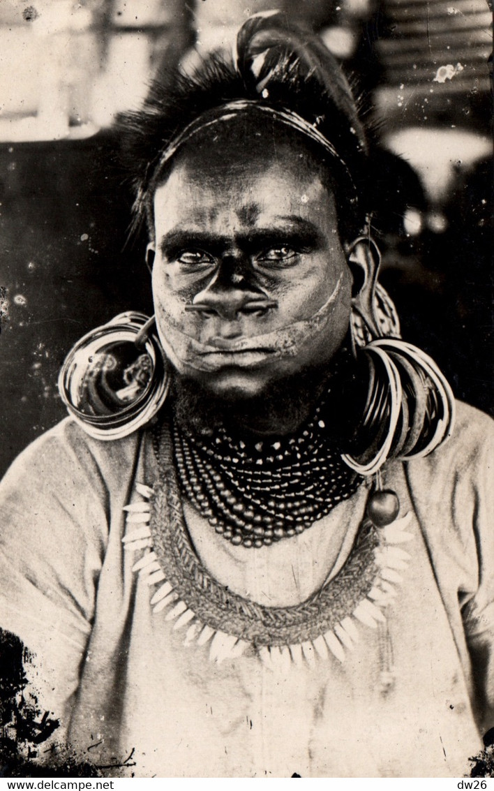 Ethnologie (Singapore, Singapour, Malay, Bornéo) Portrait Indigène - Carte-photo Gevaert Non Circulée - Asie