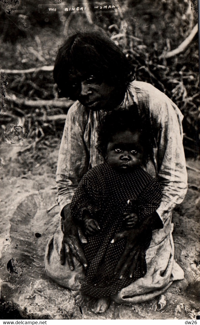 Ethnologie (Singapour, Singapore) Bingai Woman - Femme Et Son Enfant - Carte-photo Gevaert Non Circulée - Asia