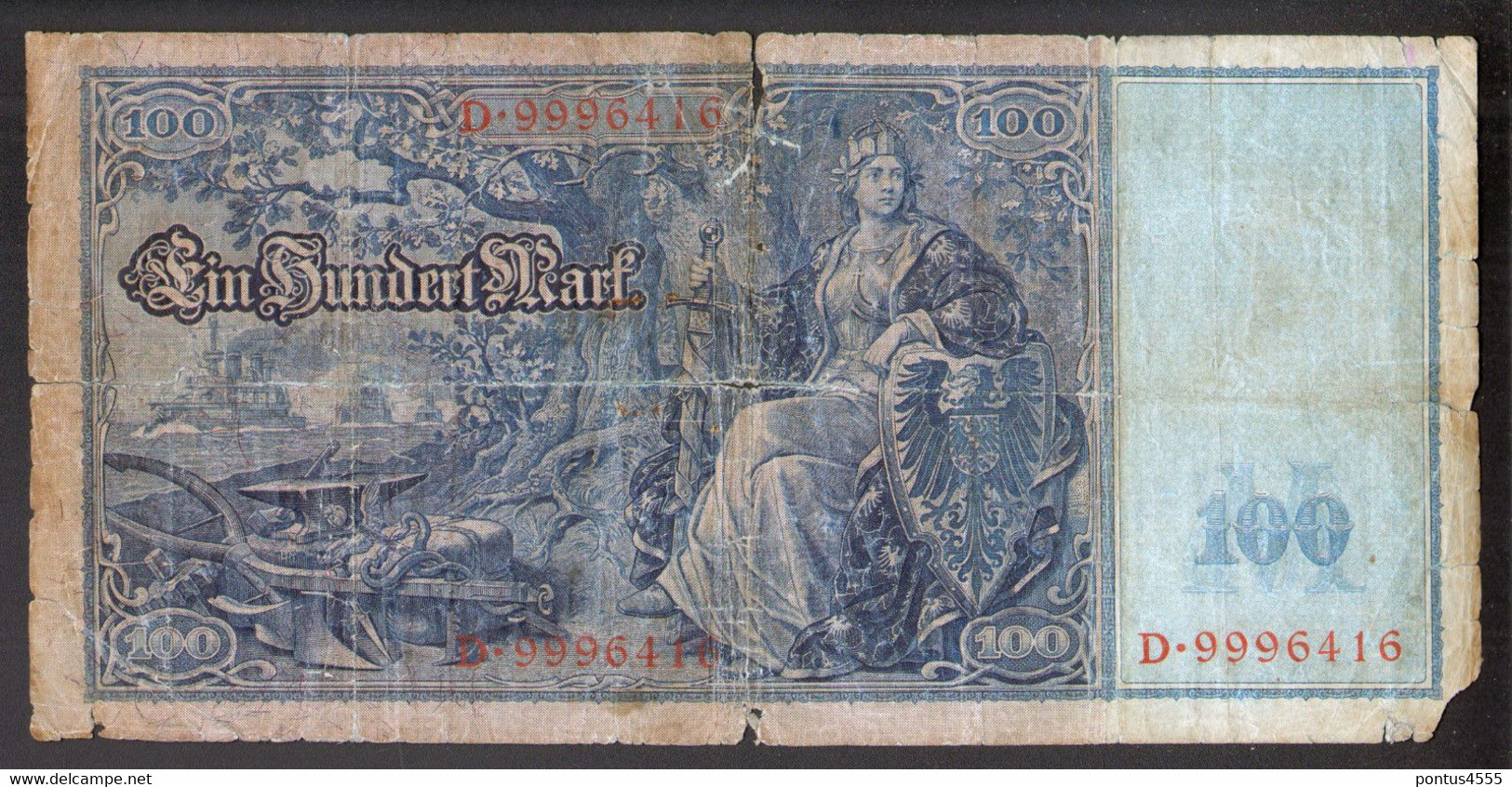 Germany 1910 - 100 Mark Ser. D [Kr. 42] - 100 Mark