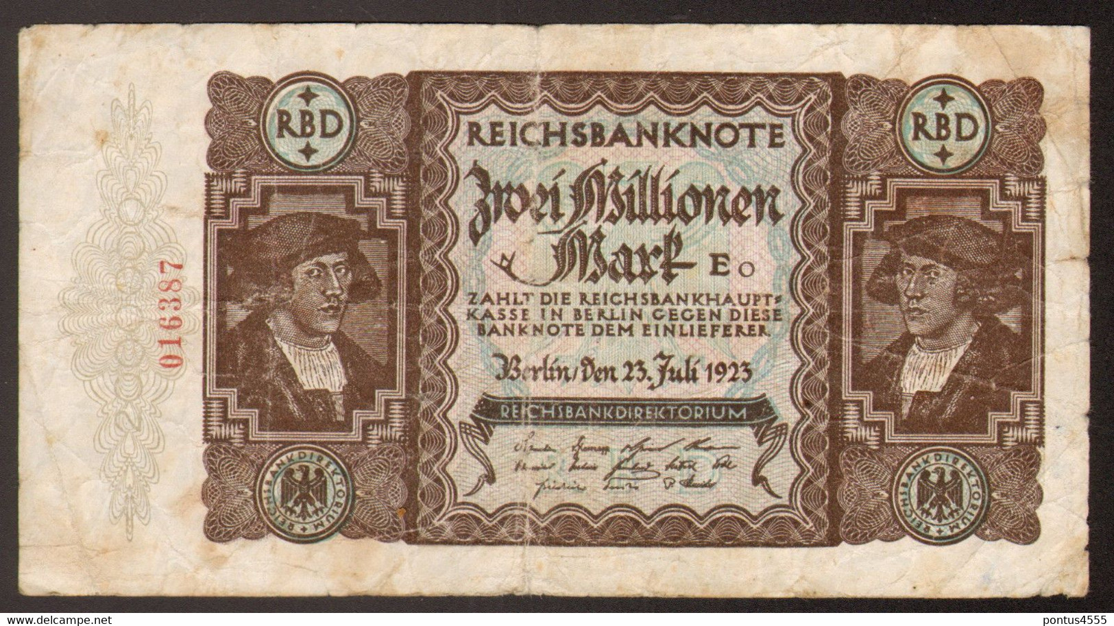 Germany 1923 - 2mln Mark [Kr. 89a] - 2 Mio. Mark