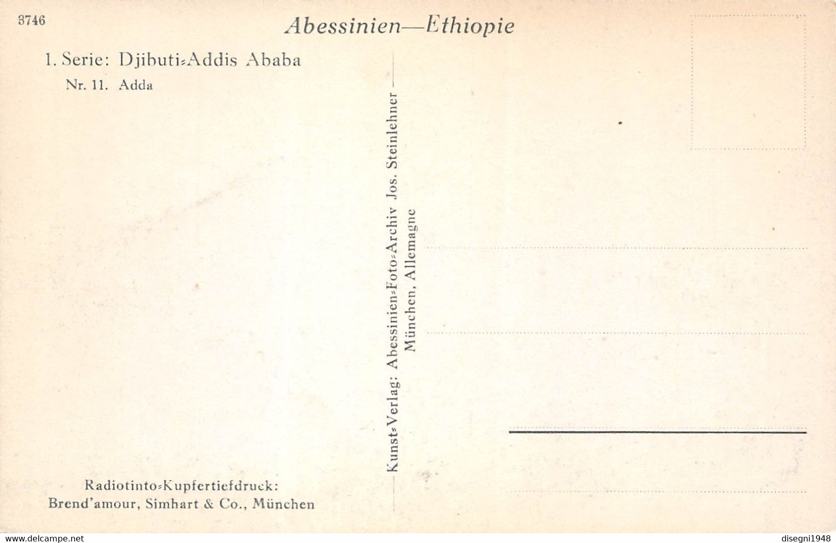 09610 "DJIBUTI ADDIS ABABA I - NR. 4 - DIREDAUA - PANORAMA - ETIOPIA" CART. ORIG. NON SPED. - Ethiopie
