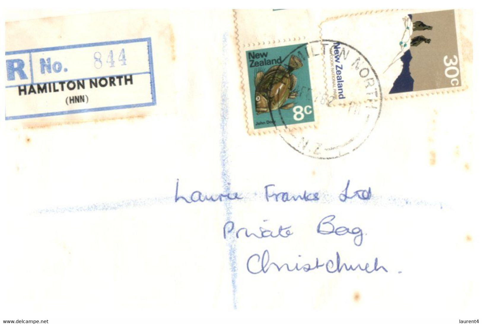 (RR 2) New Zealand FDC Posted Registered To Christchurch - 1970's - Briefe U. Dokumente