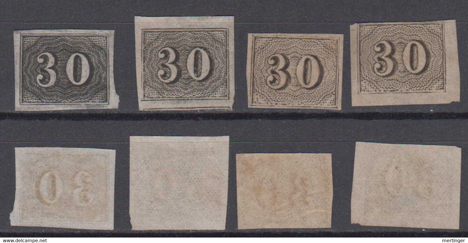 Brazil Brasil 4x Mi# 13 (*) Mint 30R Verticais Shades - Nuevos