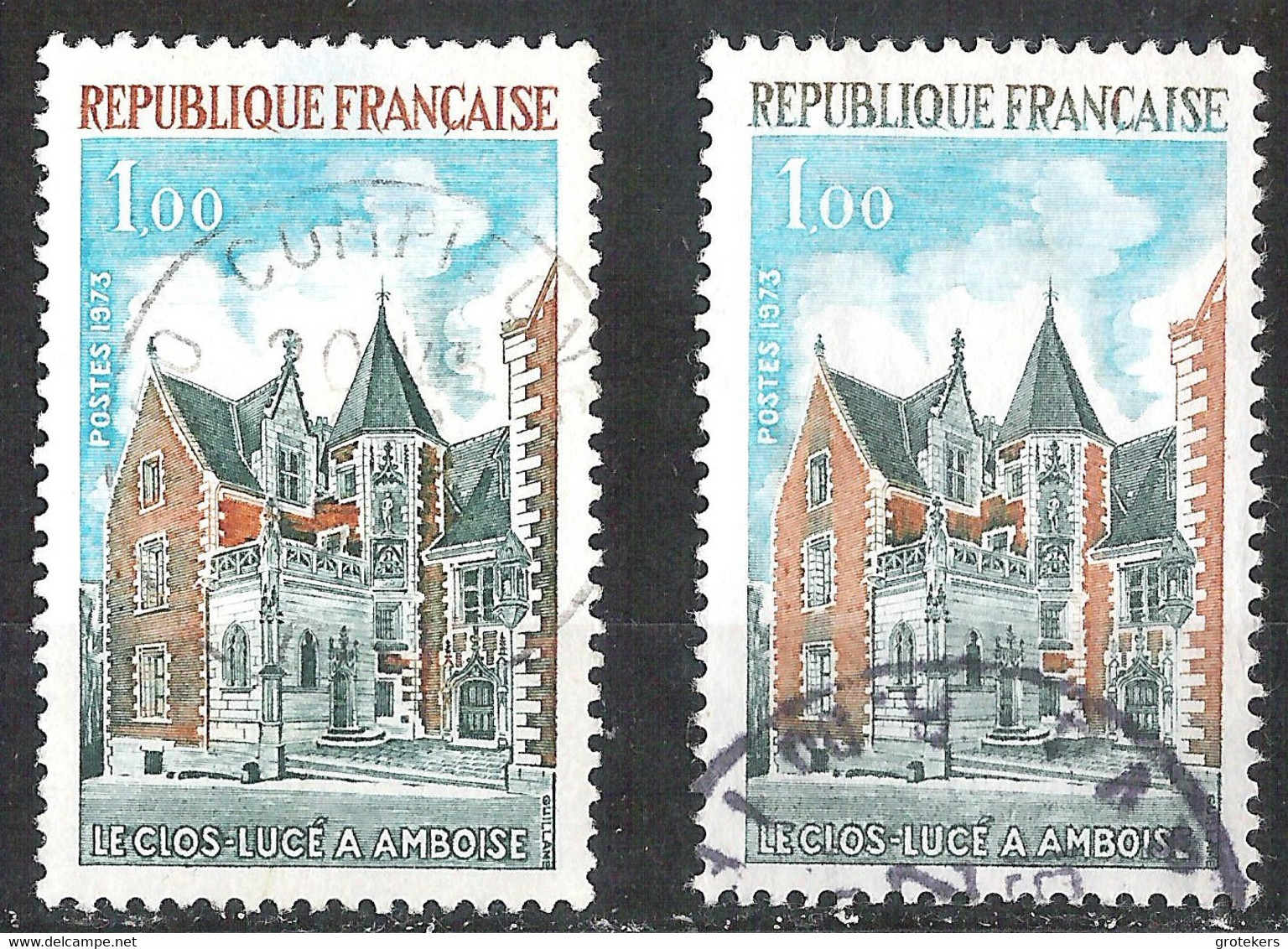 FRANCE Yvert 1759 With Colourdifferences Especially In Republique Française - Usados