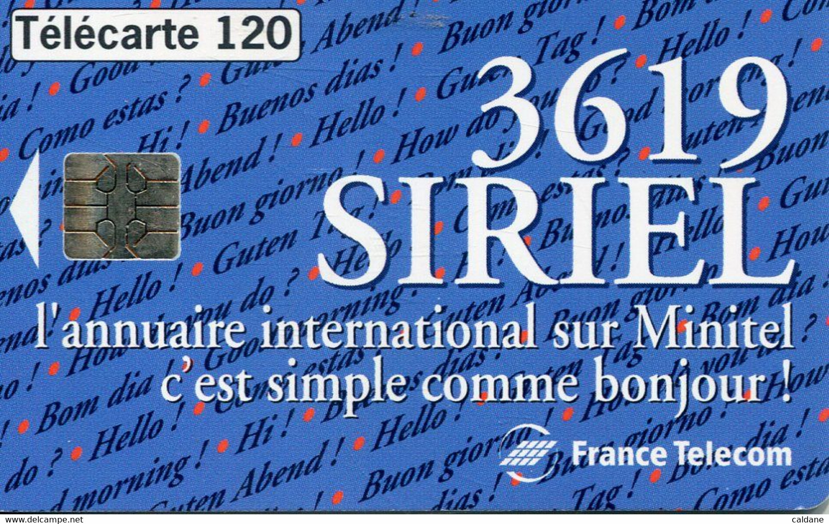 TELECARTE  France Telecom  120 UNITES  2500000 Ex. - Telecom