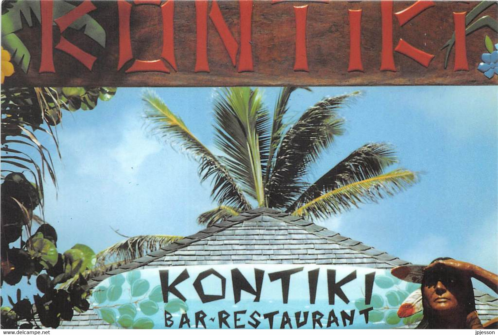 GUADELOUPE - BAIE ORIENTALE SAINT MARTIN - KONTIKI BEACH - BAR RESTAURANT - Saint Martin