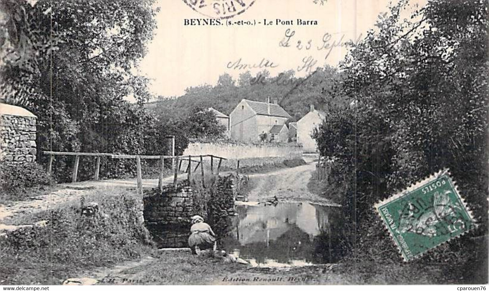 [78] Yvelines > Beynes Le Pont Barra Une Lingère Env à Ronceray Paris - Beynes