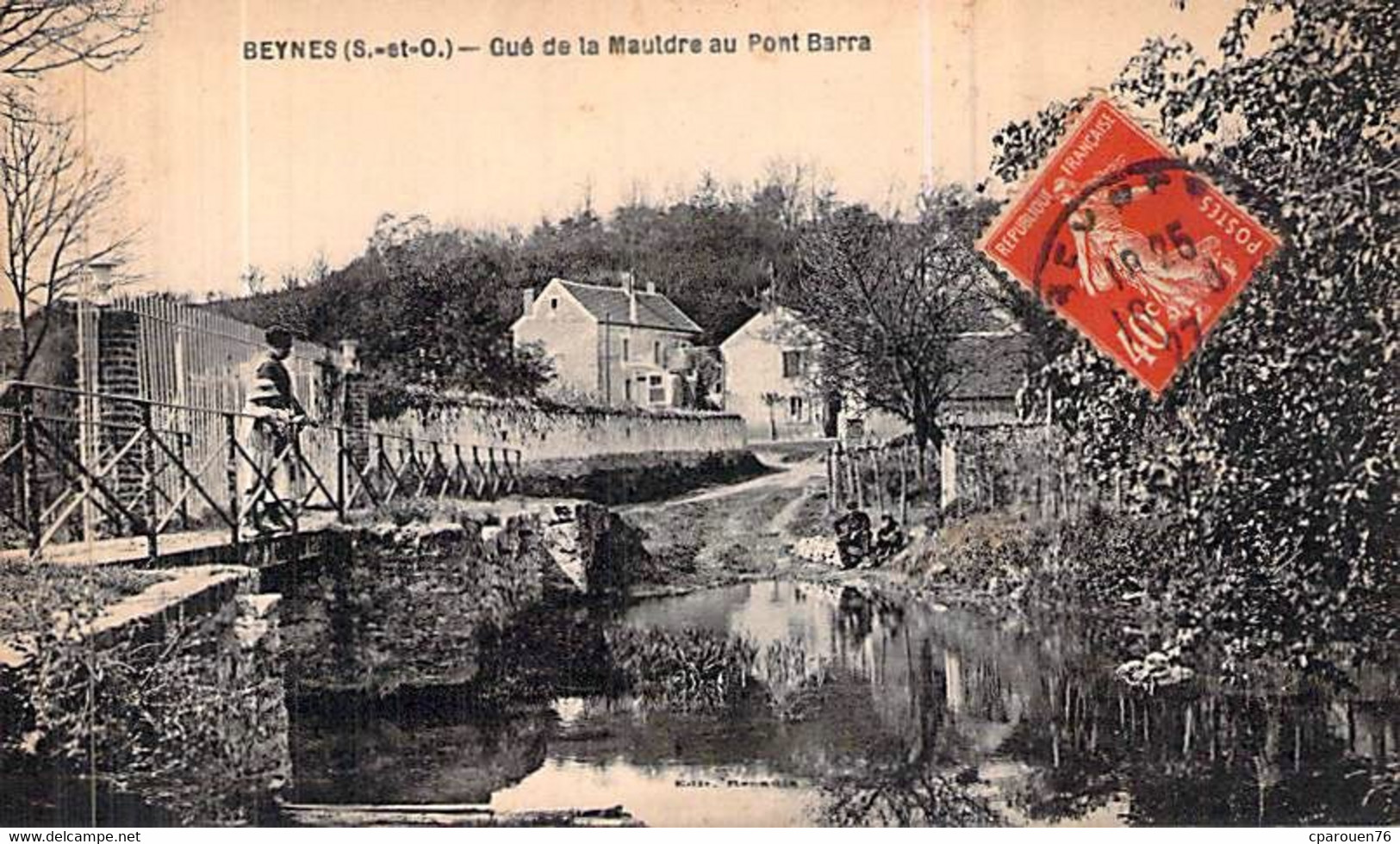 [78] Yvelines > Beynes Le Pont Barra Le Gué De La Mauldre Env à Dromard Neully - Beynes
