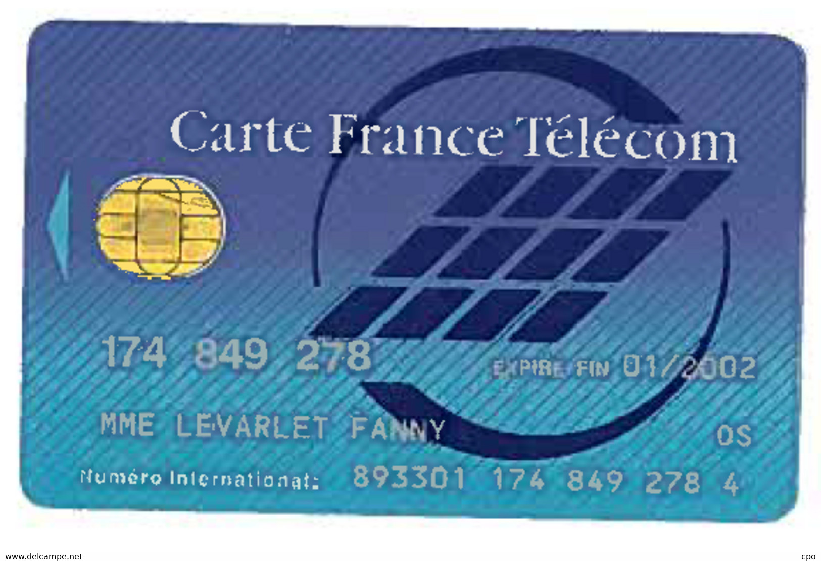 # Carte A Puce Divers Carte France Telecom International   - Tres Bon Etat - -  Kaarten Van De Busdienst Pastel