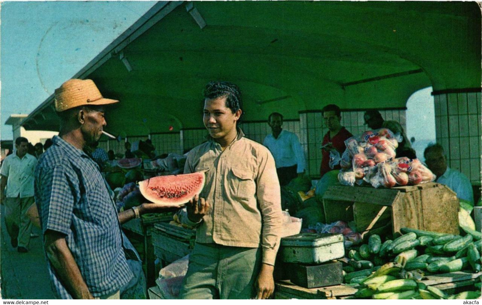 CPM AK Oranjestad Fruitmerchants On The Market ARUBA (729868) - Aruba