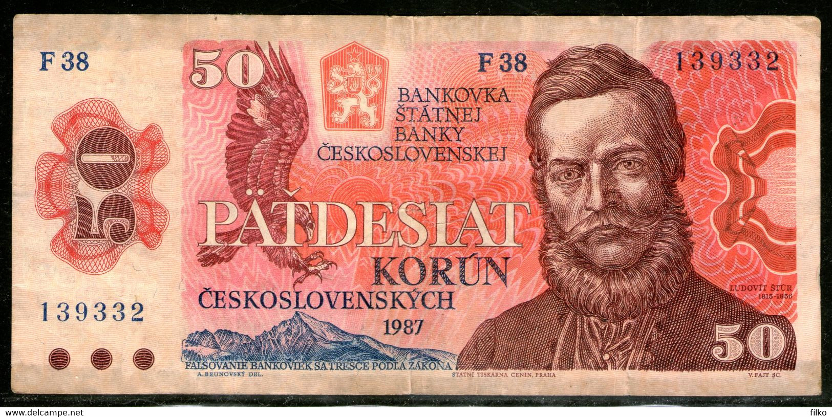 Czechoslovakia,50 Koroni 1987,P,96a,as Scan - Tchécoslovaquie