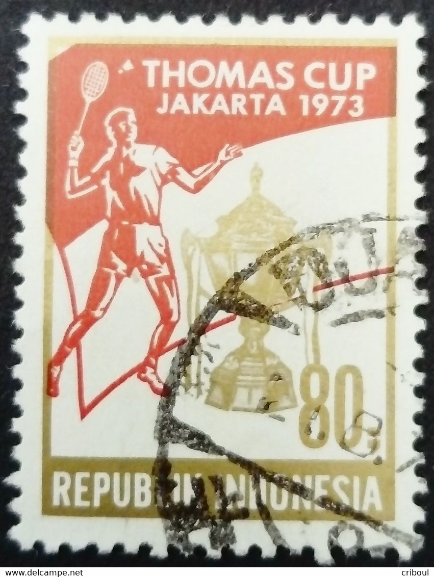 Indonésie Indonesia 1973 Sport Badminton Yvert 651 O Used - Badminton