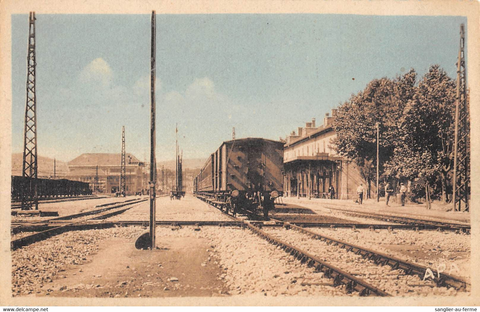 CPA 12 SEVERAC LE CHATEAU SEVERAC GARE ET LA SOUS STATION - Other & Unclassified