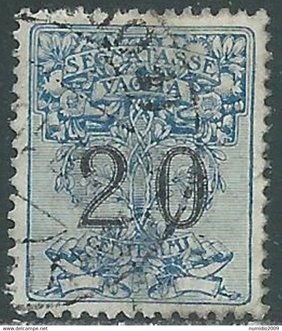 1924 REGNO SEGNATASSE PER VAGLIA USATO 20 CENT - RE31-6 - Mandatsgebühr