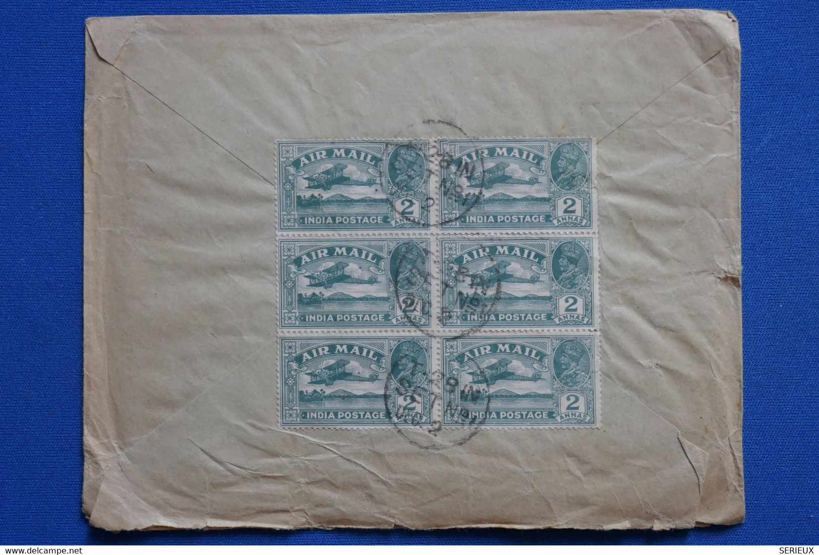 U4 INDE BELLE LETTRE RARE  1948 PERFORATED POUR WINTERTHUR SUISSE VIA MADRAS + BLOCS DE 6  T.P + AFFRANC. INTERESSANT - Covers & Documents