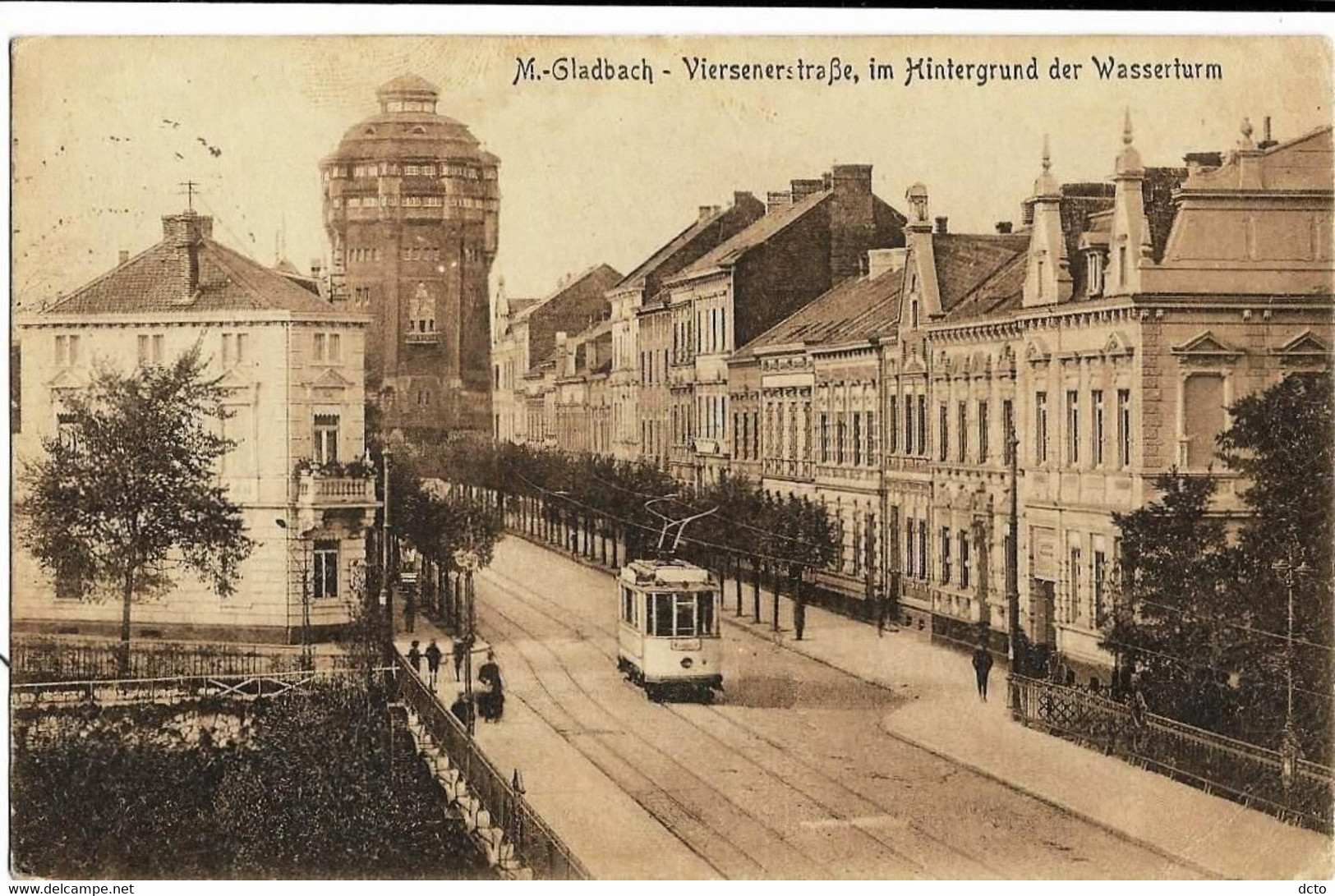 M.-GLADBACH - Viersenerstrasse, Im Hintergrund Der Wasserturm Ed. Stengel & Co - Gladbeck
