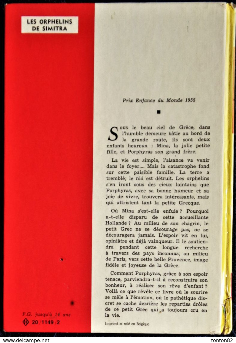 Paul-Jacques Bonzon - Les Orphelins De Simitra - Idéal Bibliothèque - N° 102 - ( 1971 ) . - Ideal Bibliotheque