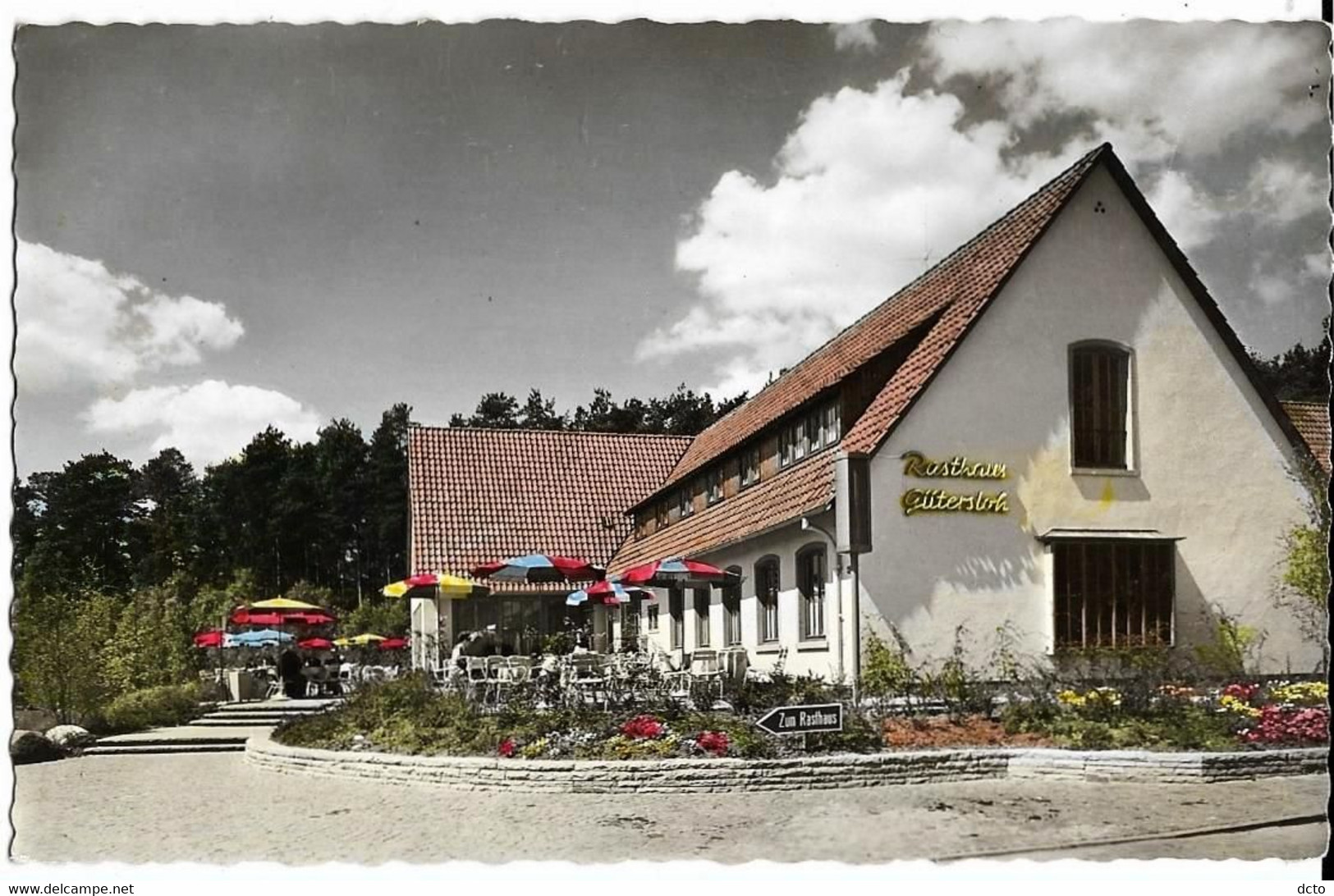 GÜTERSLOH I. Westf. Autobahn-Rasthaus-Hotel Ed. Hans Wagner, Cpsm Pf - Guetersloh