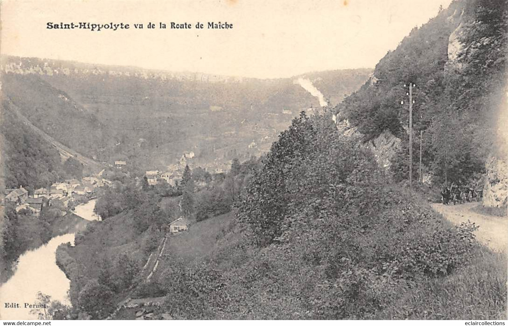 Saint-Hippolyte     63      Rattaché  A Châtelguyon     Vu De La Route De Maîche           (voir Scan) - Otros & Sin Clasificación