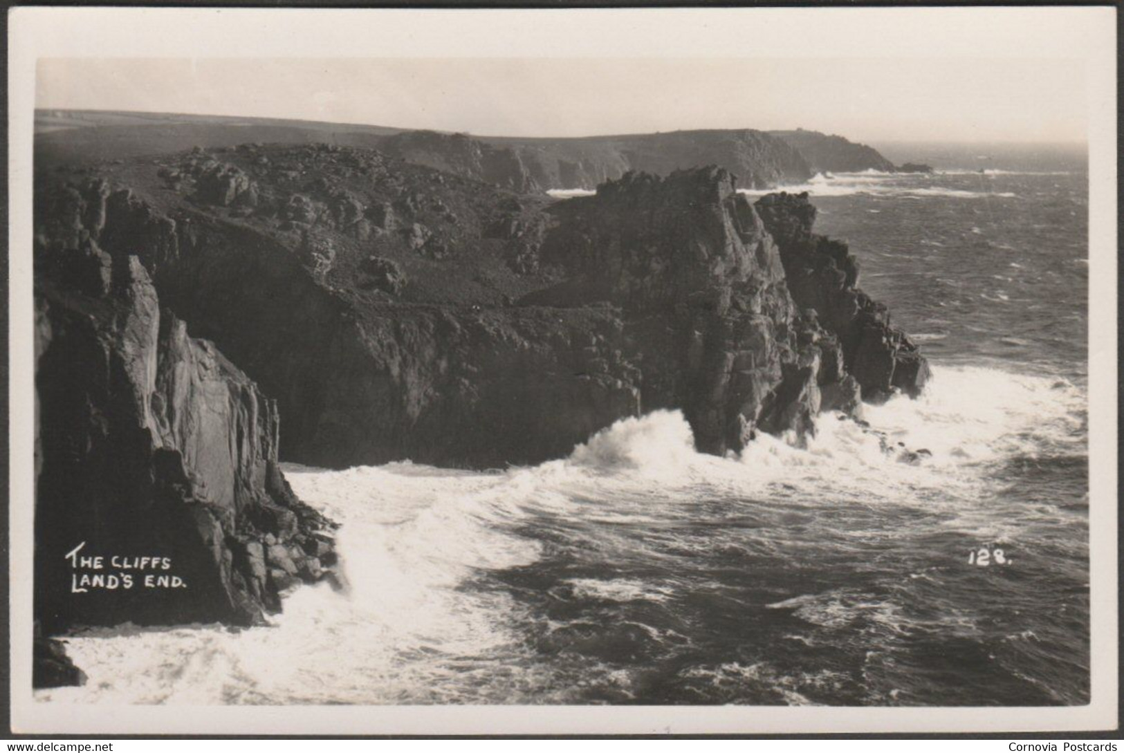 The Cliffs, Land's End, Cornwall, C.1940s - First & Last House RP Postcard - Land's End