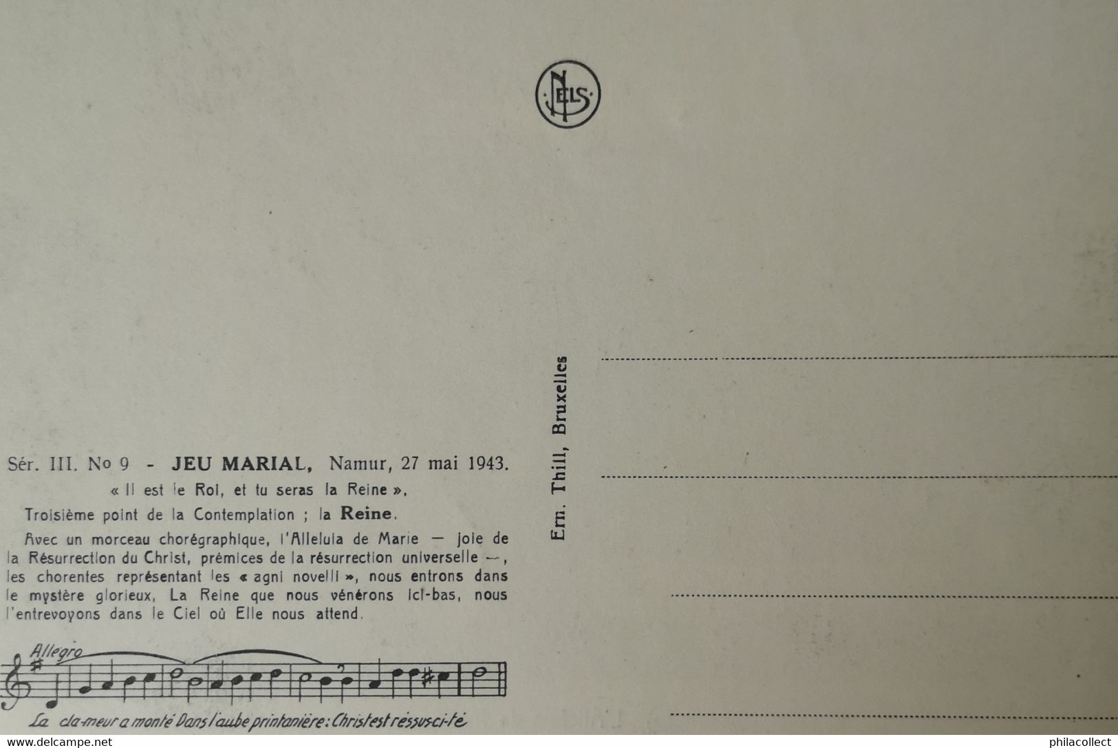 Namur // Jeu Marial Namur 27 Mai 1943 // Ser. III No. 9 // 19?? - Namur