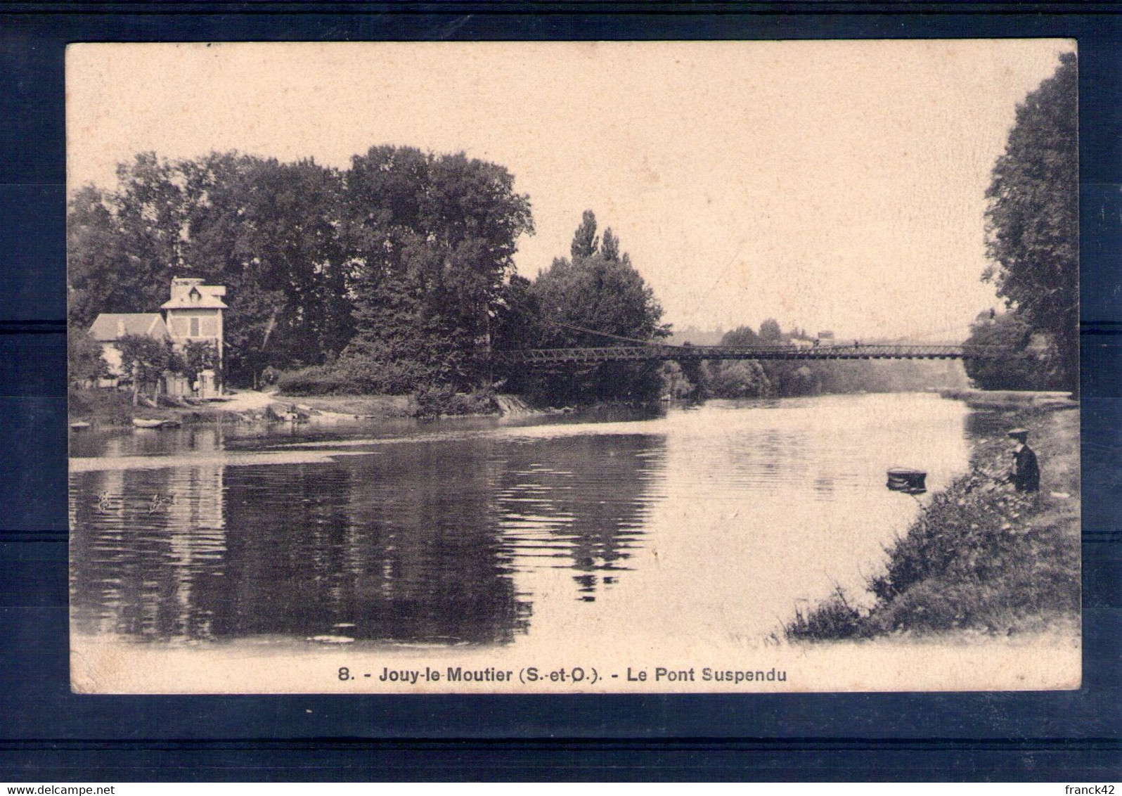 95. Jouy Le Moutier. Le Pont Suspendu - Jouy Le Moutier