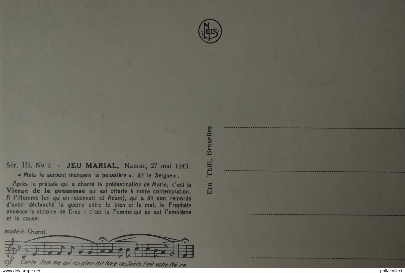 Namur // Jeu Marial Namur 27 Mai 1943 // Ser. III No.2 // 19?? - Namur