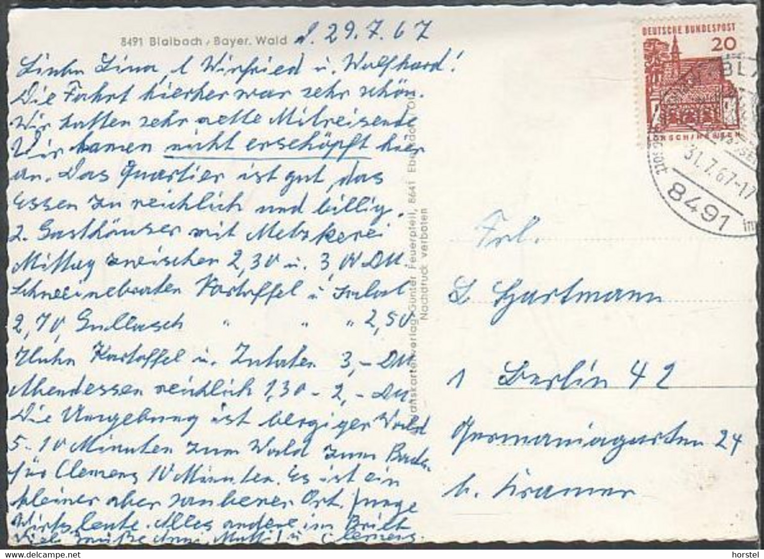 D-93476 Blaibach - Bayer. Wald - Alte Ortsansicht Mit KIrche Und See - Nice Stamp - Cham