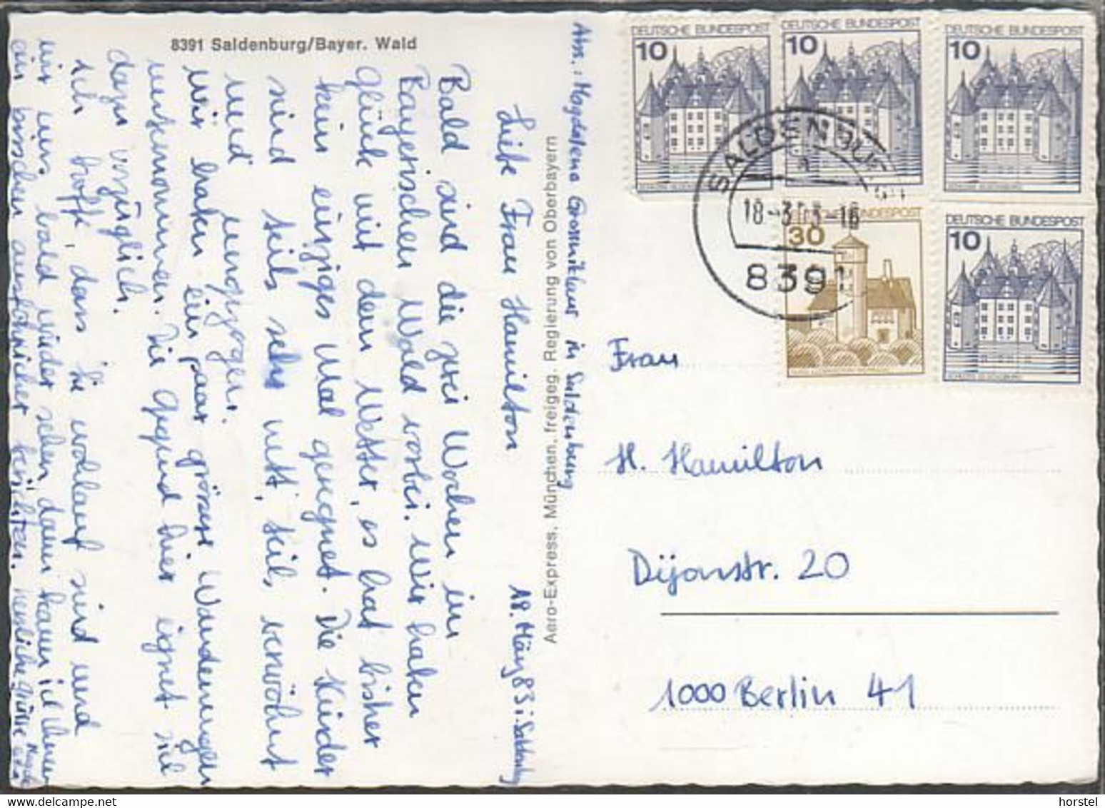 D-94163 Saldenburg - Im Dreiburgenland - Luftbild - Aerial View - 5x Nice Stamps - Freyung