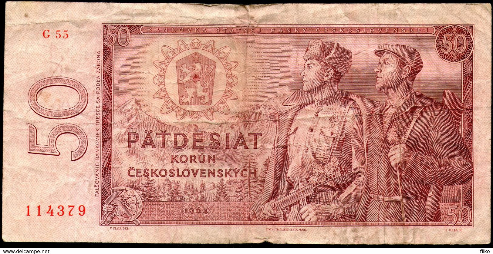 Czechoslovakia,50 Korun 1964,P.90b,as Scan - Tchécoslovaquie