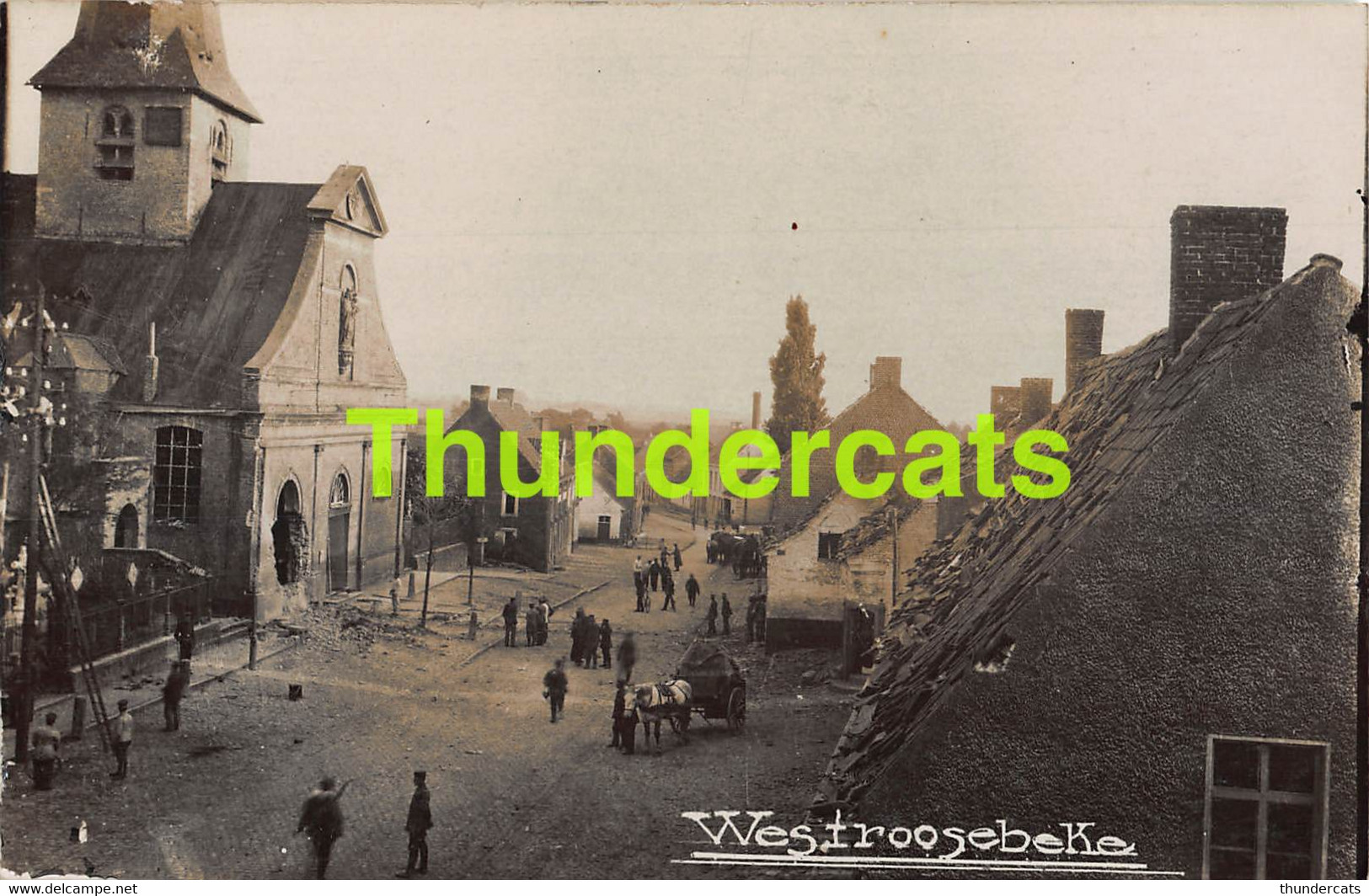 CPA CARTE DE PHOTO FOTOKAART WESTROOSEBEKE WESTROZEBEKE - Staden