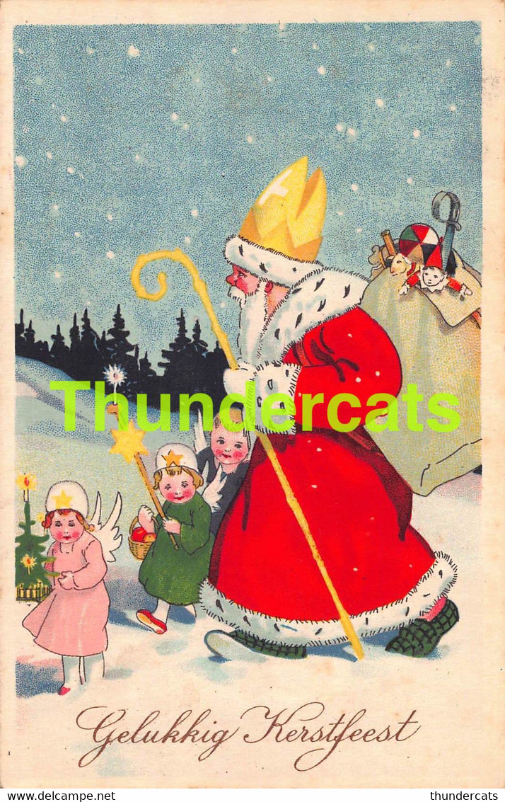 CPA ILLUSTRATEUR FRITZ BAUMGARTEN ARTIST SIGNED SAINT NICOLAS SANTA CLAUS SINTERKLAAS PERE NOEL - Baumgarten, F.