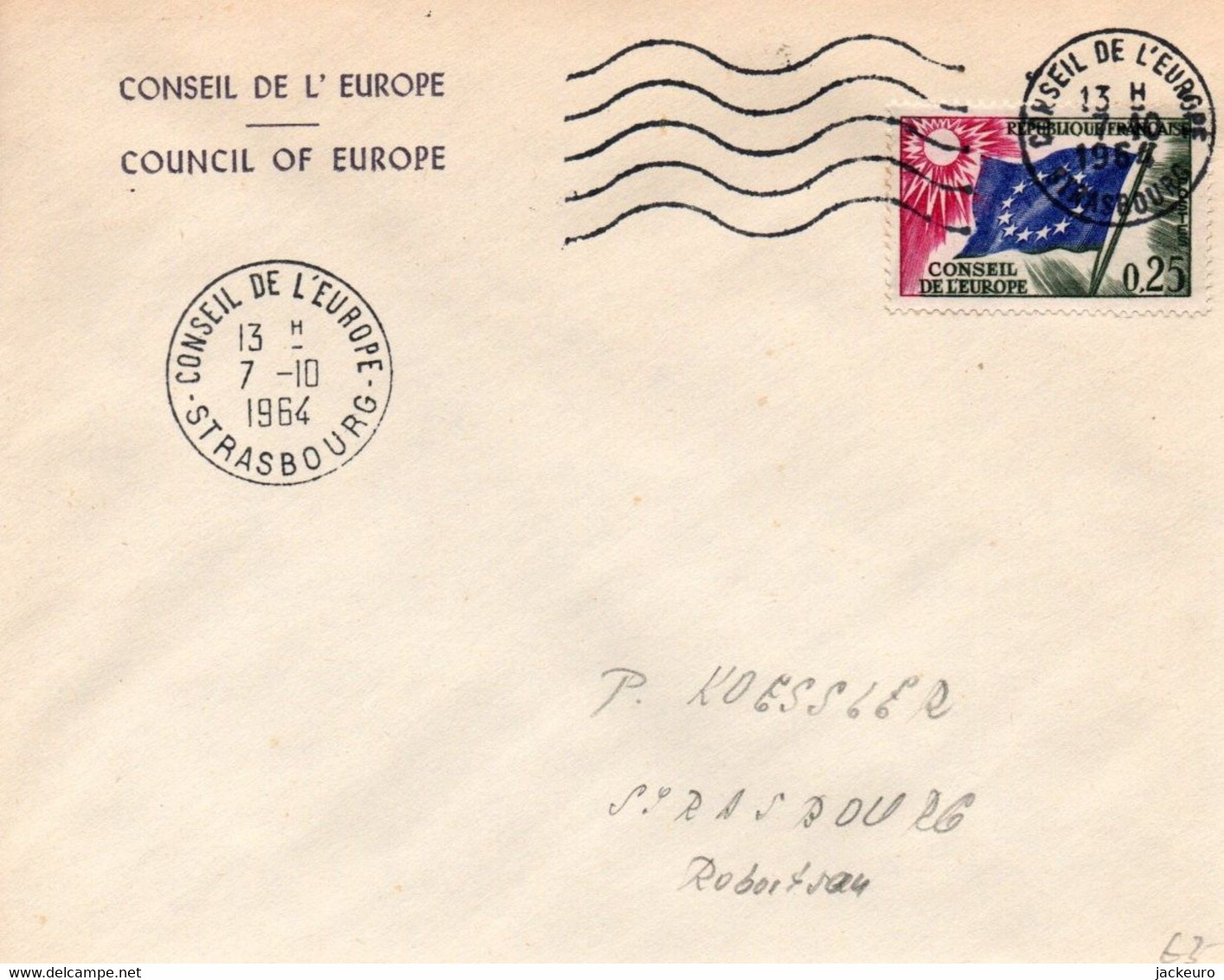 G124   Lettre De La Conférence Européenne Des Ministres Du Transport Au Conseil De L'Europe. 7 X 1964      TB - Europese Instellingen