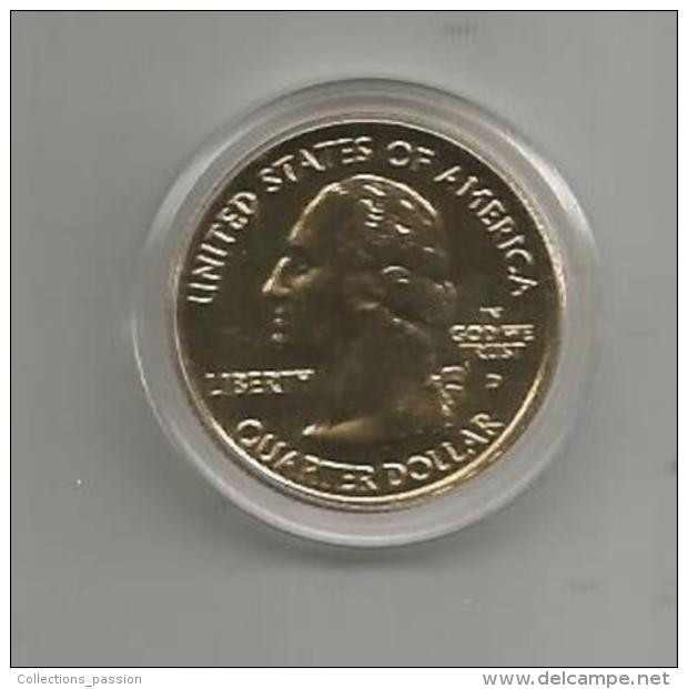 G-I-E , Monnaie , Quarter Dollars Américains TEXAS , 1845-2004 , Doré à L'or Fin 24 Carats , 2 Scans - 1999-2009: State Quarters