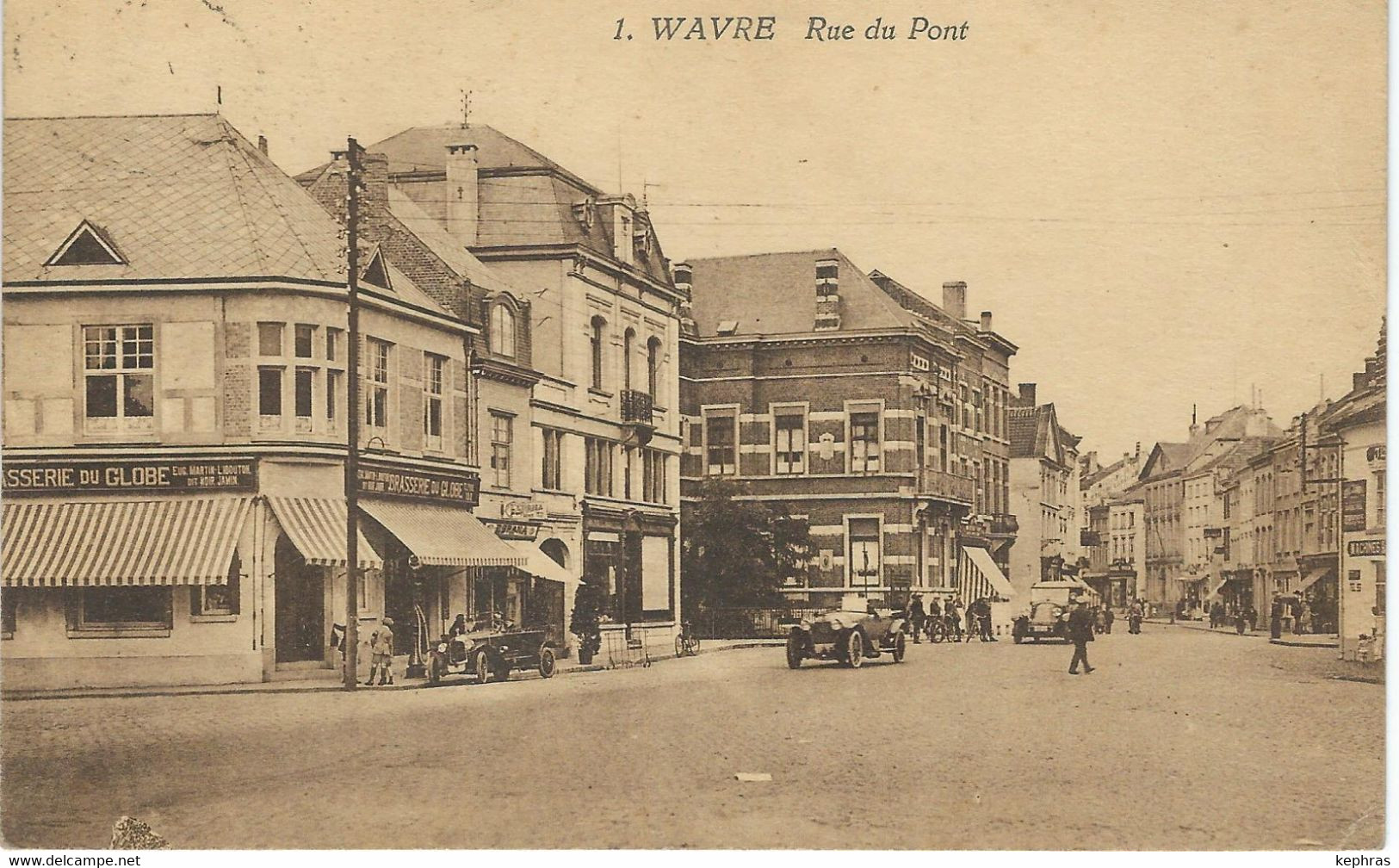 1. WAVRE : Rue Du Pont - TRES RARE VARIANTE - Cachet De La Poste 1925 - Wavre