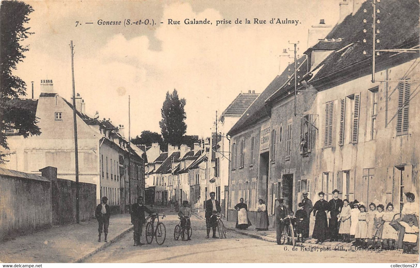 95-GONESSE- RUE GALANDE, PRISE DE LA RUE D'AULNAY - Gonesse