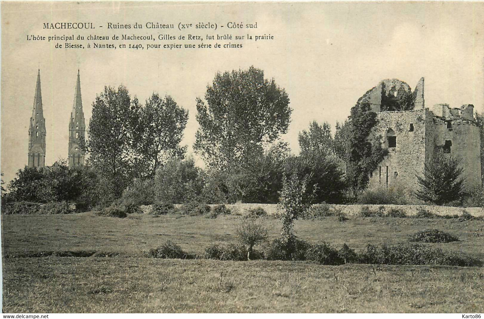 Machecoul * Les Ruines Du Château - Machecoul