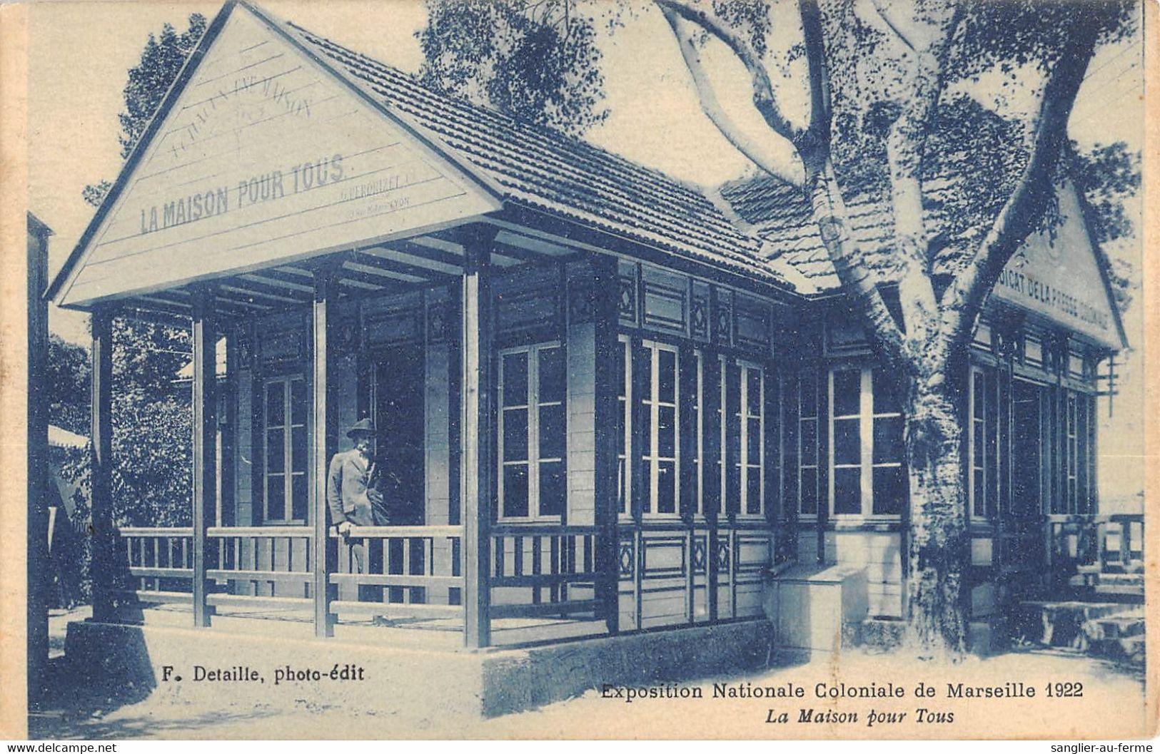 CPA 13 MARSEILLE EXPOSITION COLONIALE 1922 LA MAISON POUR TOUS - Unclassified