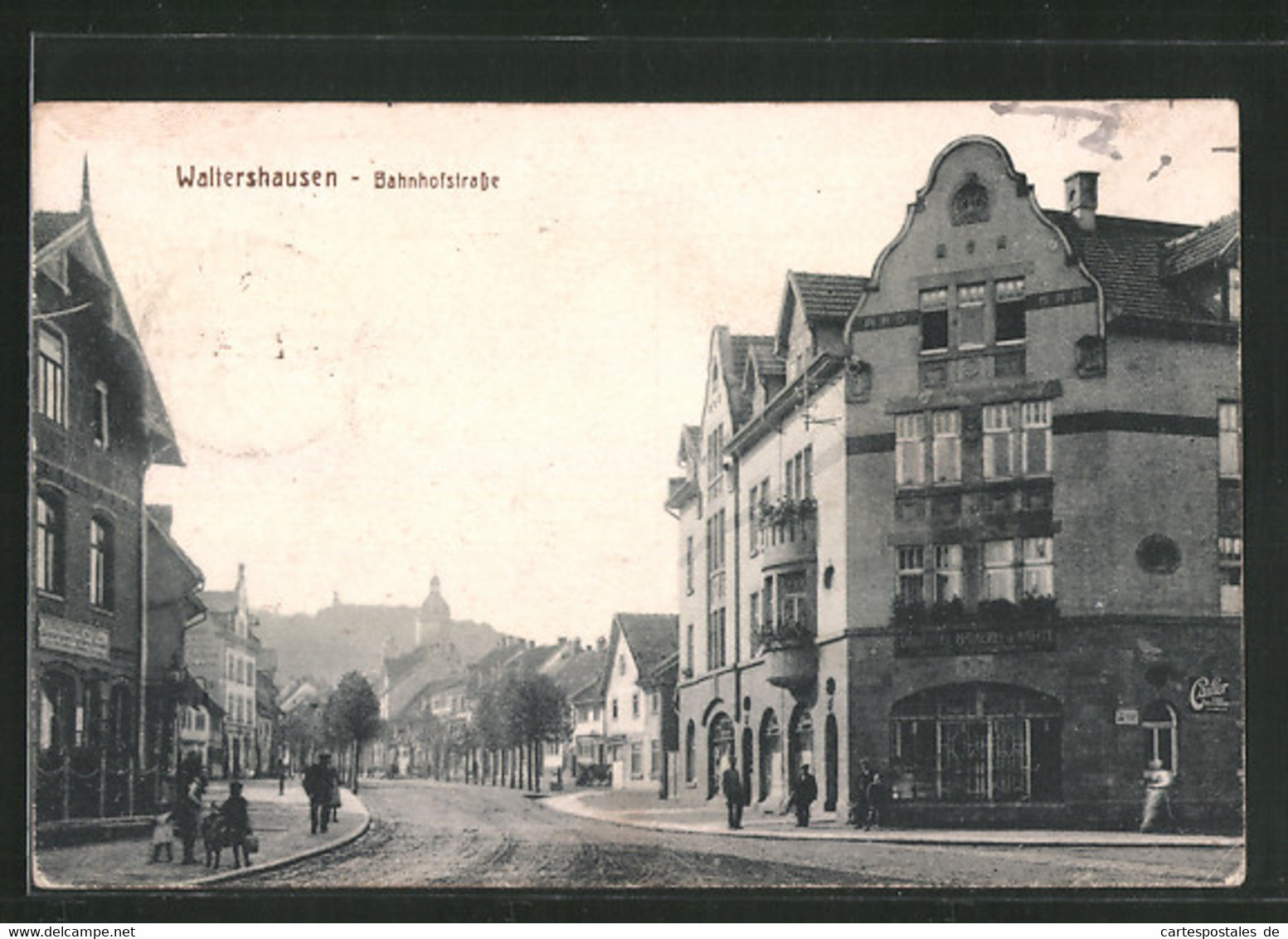 AK Waltershausen, Cafe An Der Bahnhofstrasse - Waltershausen