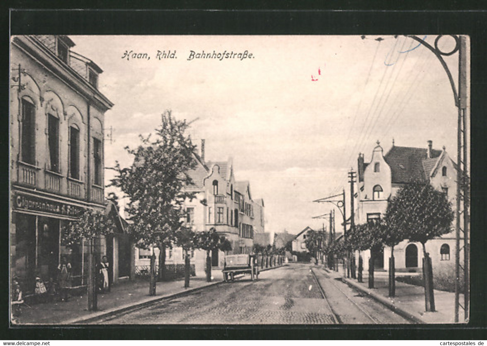 AK Haan / Rhld. Cigarrenhaus An Der Bahnhofstrasse - Haan