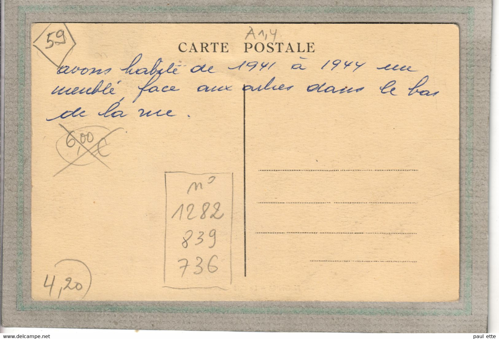 CPA - (59) FEIGNIES - Aspect De La Cité Et De La Rue De La Liberté En 1944 - Feignies