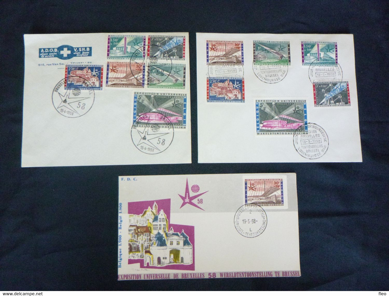 BELG.1958 1047-1052  FDC ( Bruxs )  : " EXPO 58  " - 1951-1960